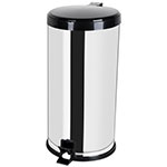 Lixeira com Pedal, Corpo em Aço Inox e Tampa em Polipropileno 20L