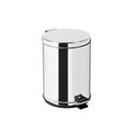 Lixeira com Pedal e Recipiente Interno, Corpo e Tampa em Aço Inox 10,5L