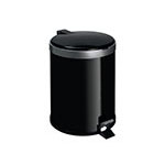 Lixeira com Pedal, Corpo e Tampa em Polipropileno com Aro Prata 12L